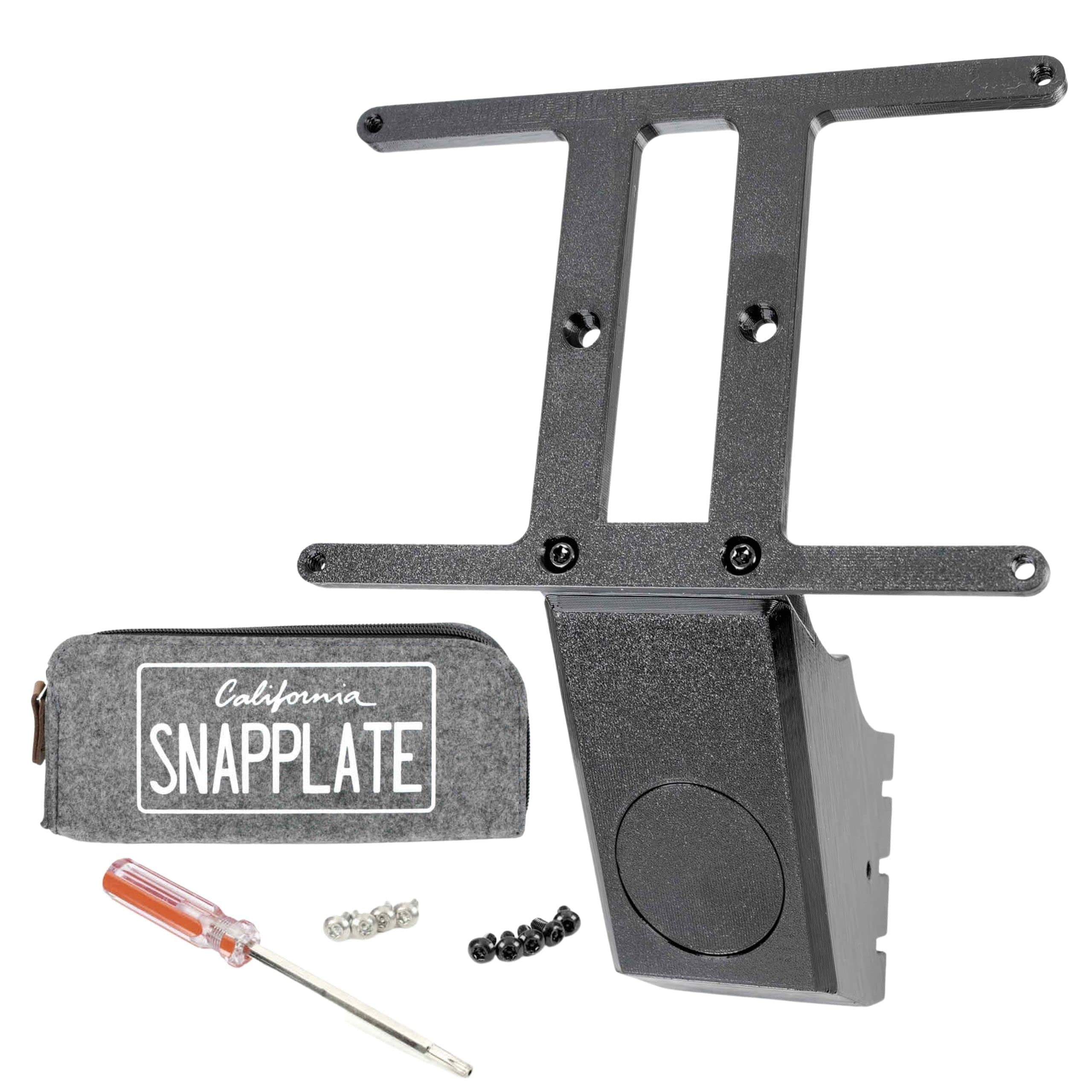 SnapPlate® (Model X) - Removable, Height-Adjustable Front License