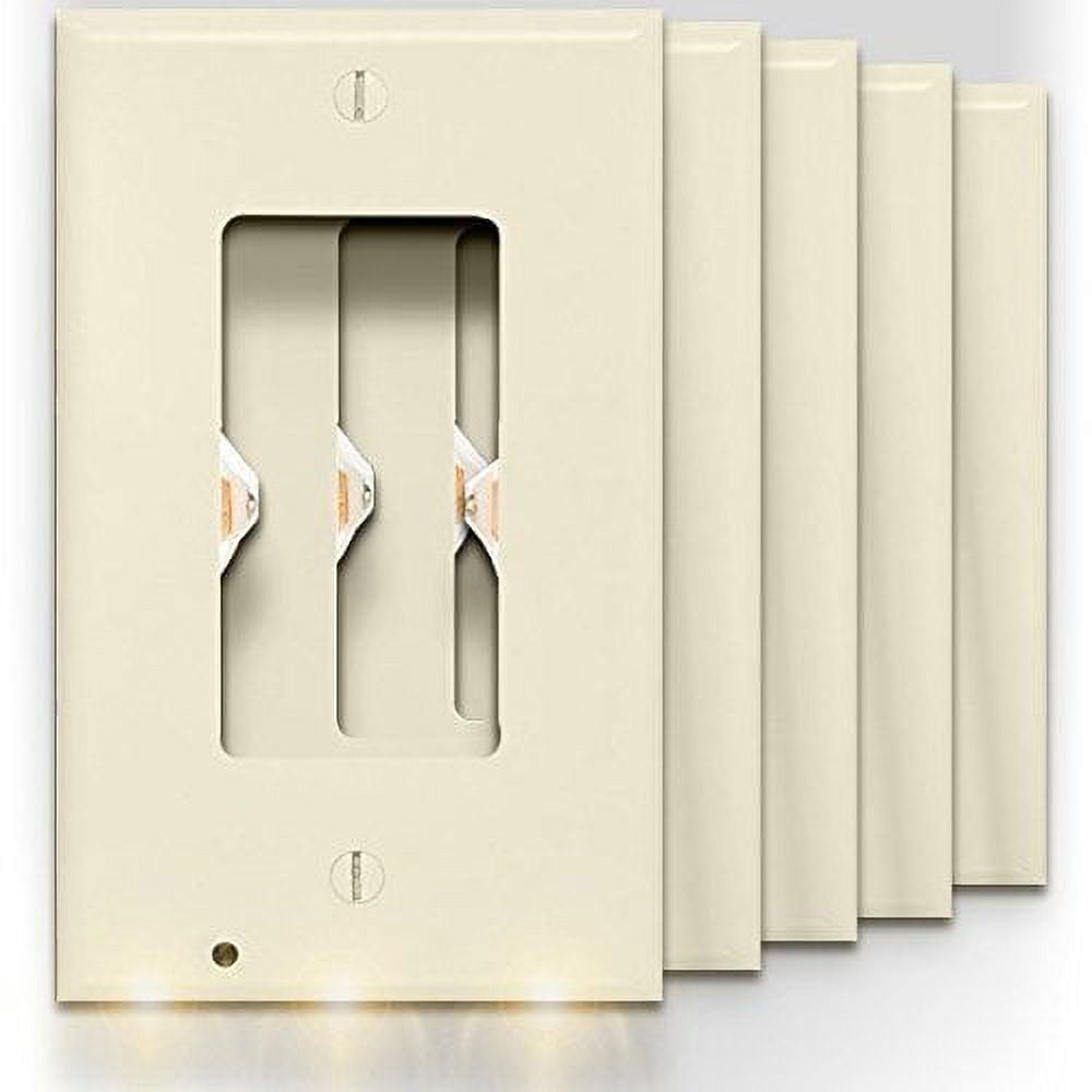 SnapPower Guidelight Outlet Wall Plate With LED Night Lights No
