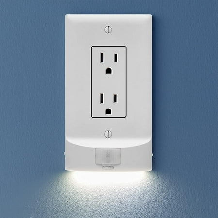 SnapPower - MotionLight Décor Outlet Wall Plate - White