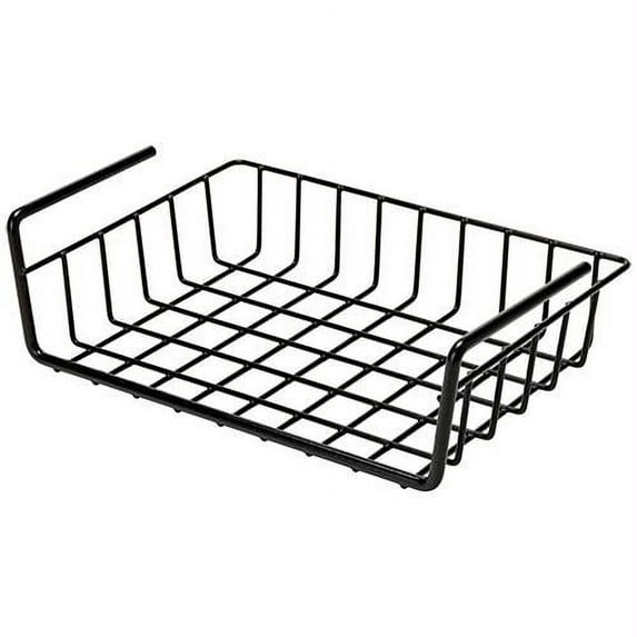 SnapSafe 76012 Hanging Shelf Basket Vault Organizer 12" W x 9" D x 2.5" H Steel Black