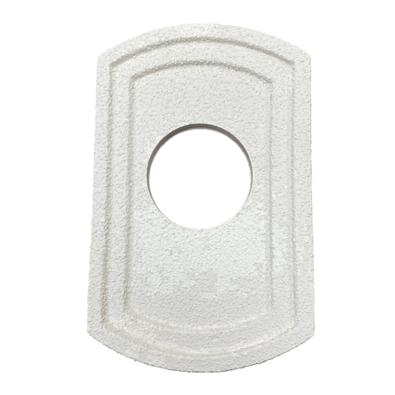 SnapTight Products Exterior Light Mounting Trim, Polyurea-Coated EPS Foam, Weather-Resistant, Divine White, 13" H x 8.125" W