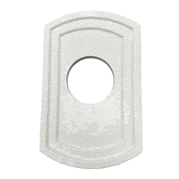 SnapTight Products Exterior Light Mounting Trim, EPS Foam, Polyurea-Coated, Paintable, Weather-Resistant, Divine White, 13" H x 8.125" W