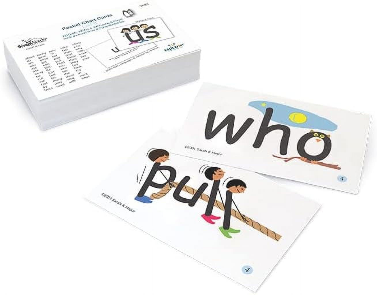 SnapWords List B Sight Word Flash Cards Pocket Chart Cards - Walmart.com