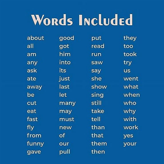 SnapWords® List B Teaching Cards | Multisensory | Kinesthetic | ESL | ELL | Sight Word Flash Cards