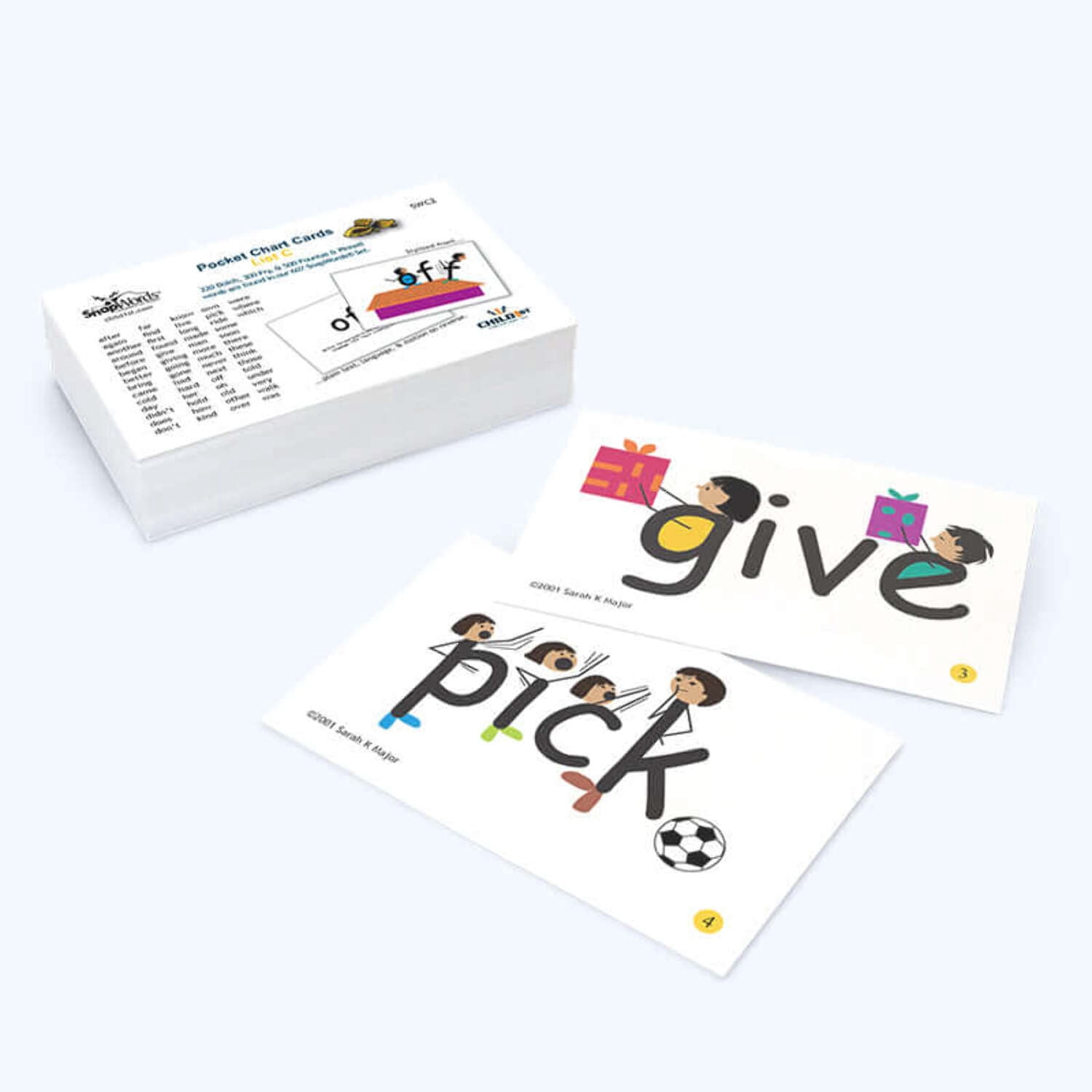 SnapWords® List C Pocket Chart Cards - Walmart.com