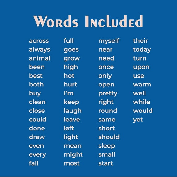 SnapWords List D Pocket Chart Cards | Multisensory | Kinesthetic | ESL | ELL Sight Word Flash Cards