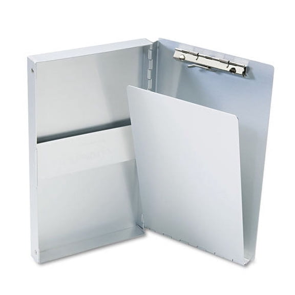 Snapak Aluminum Side-Open Forms Folder, 0.38" Clip Capacity, Holds 5 X 9 Sheets, Silver | Bundle of 2 Each