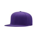 thumbnail image 1 of Snapback Adjustable Men's and Women Solid Plain Flat Brim Hat Baseball Cap Hip Hop Style (Purple), 1 of 1
