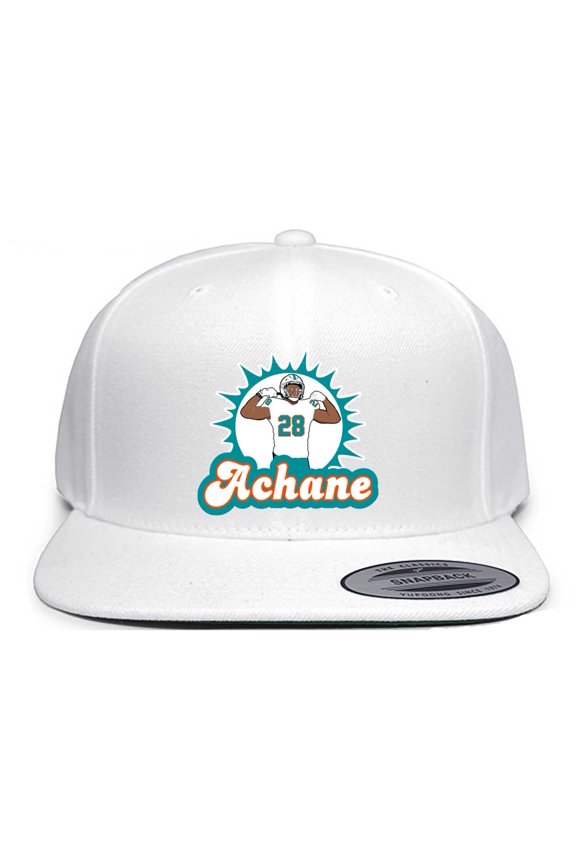 Snapback De'von Devon Achane Dolphins Logo Hat
