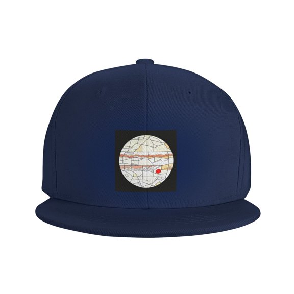 Snapback Hat Jupiter Storm Flat Brim Adjustable Baseball Cap for Men Women Trucker Hat Navy Blue