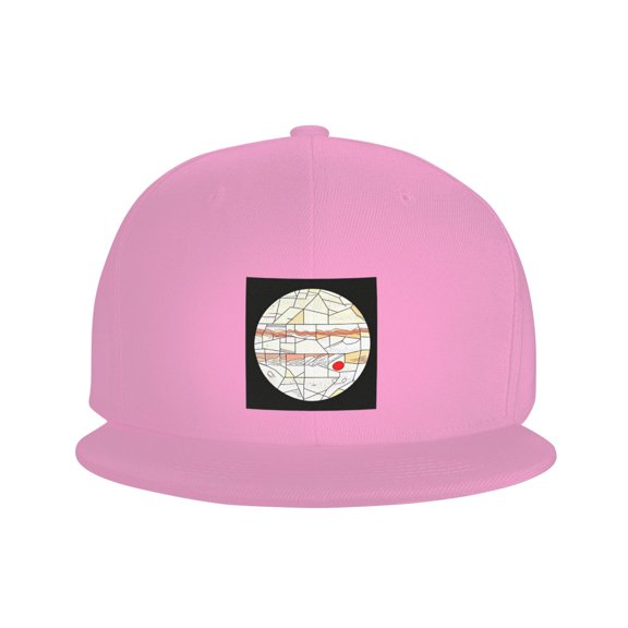Snapback Hat Jupiter Storm Flat Brim Adjustable Baseball Cap for Men Women Trucker Hat Pink