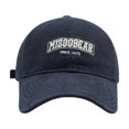 thumbnail image 1 of Snapback Hat for Men - Custom Baseball Cap with Structured Fit Fall And Winter MIZOOBEAR Sanded Three Embroidery Soft Top Baseball Cap Men's Wide Brim Face Cap, 1 of 4