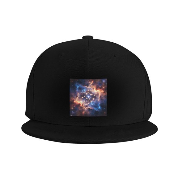 Snapback Hat Zodiacs Signs Flat Brim Adjustable Baseball Cap for Men Women Trucker Hat Black