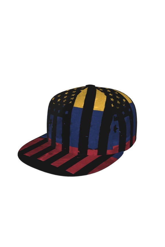 Snapback Hats For Men Women America Venezuelan Flag Flat Bill Brim Baseball Cap Printed Hat