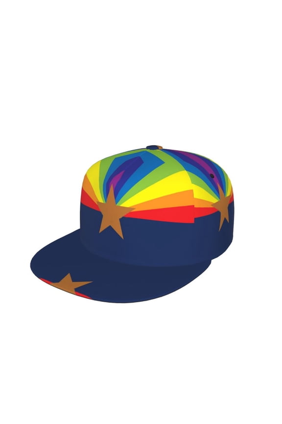 Snapback Hats For Men Women Arizona Flag Gay Pride Flat Bill Brim Baseball Cap Printed Hat