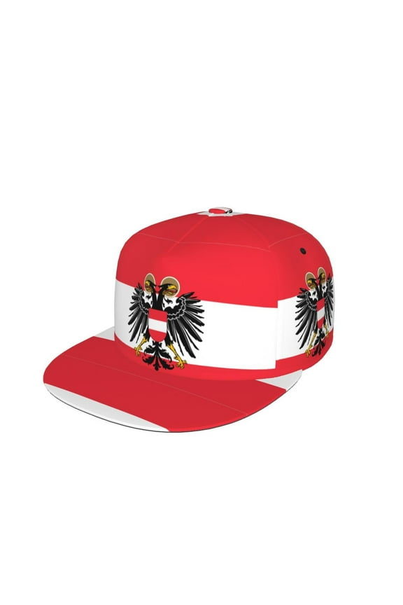 Snapback Hats For Men Women Austrian Flag Flat Bill Brim Baseball Cap Printed Hat