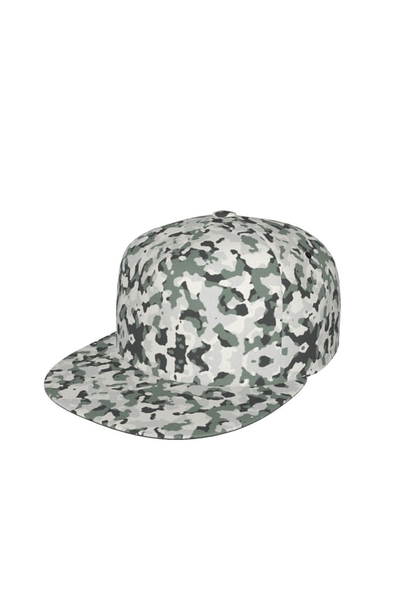 Snapback Hats For Men Women Print Camouflage Pattern Flat Bill Brim Baseball Cap Printed Hat