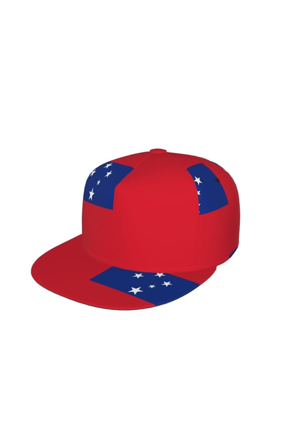 Snapback Hats For Men Women Samoan Flag Flat Bill Brim Baseball Cap Printed Hat