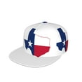 thumbnail image 1 of Snapback Hats For Men Women Texas Flag Map Flat Bill Brim Baseball Cap Printed Hat, 1 of 8