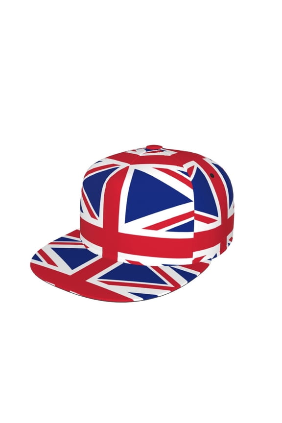 Snapback Hats For Men Women Union Jack All Uk Flag Flat Bill Brim Baseball Cap Printed Hat