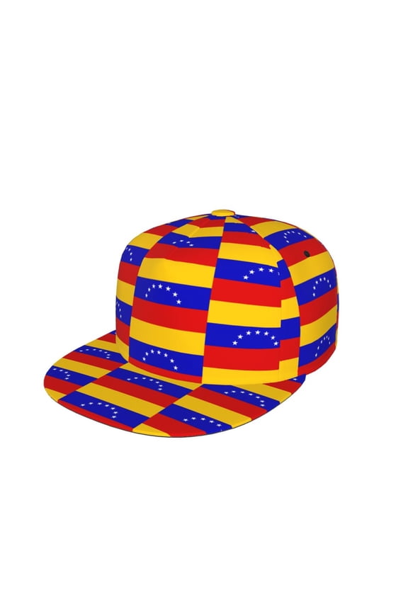 Snapback Hats For Men Women Venezuela Flag Flat Bill Brim Baseball Cap Printed Hat