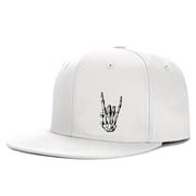 Snapback Hats for Men Baseball Cap Adjustable Flat Bill Trucker Dad Gift Skull Hat