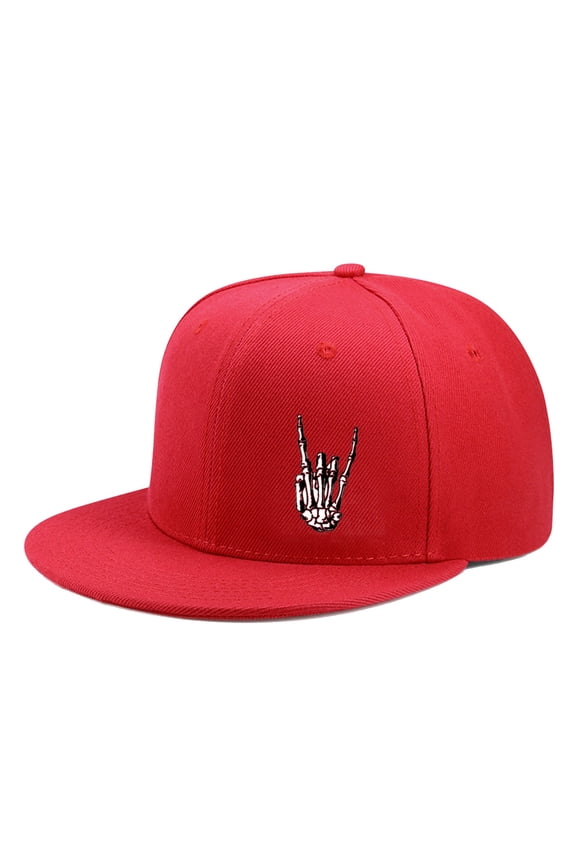 Snapback Hats for Men Baseball Cap Adjustable Flat Bill Trucker Dad Gift Skull Hat