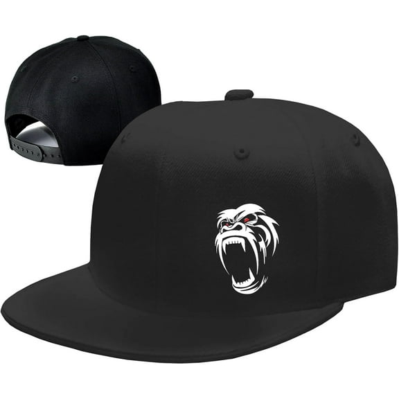 Snapback Hats for Men Flat Bill Hats for Men Fitted Hat Black Baseball Hats Hip Hop Caps