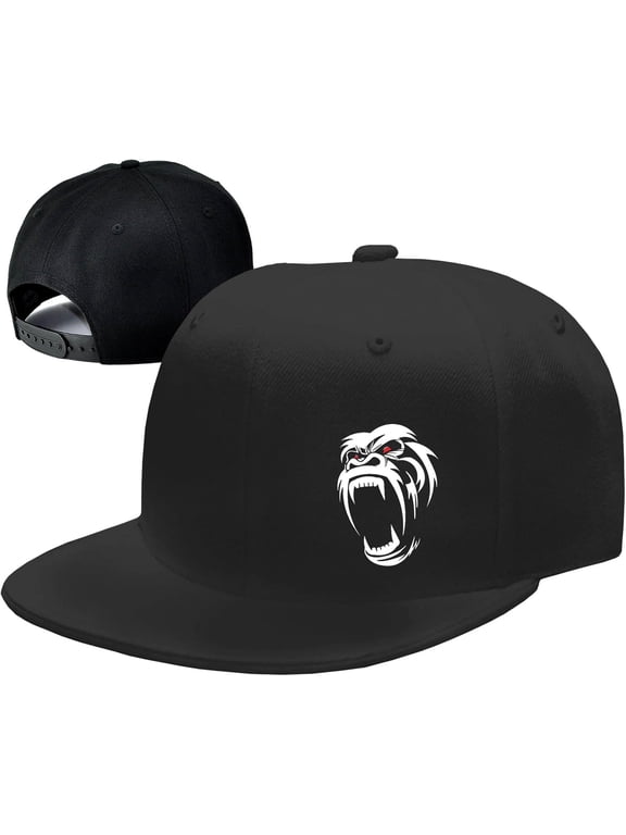 Snapback Hats for Men Flat Bill Hats for Men Fitted Hat Black Baseball Hats Hip Hop Caps
