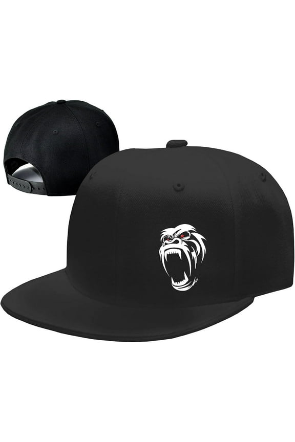 Snapback Hats for Men Flat Bill Hats for Men Fitted Hat Black Baseball Hats Hip Hop Caps
