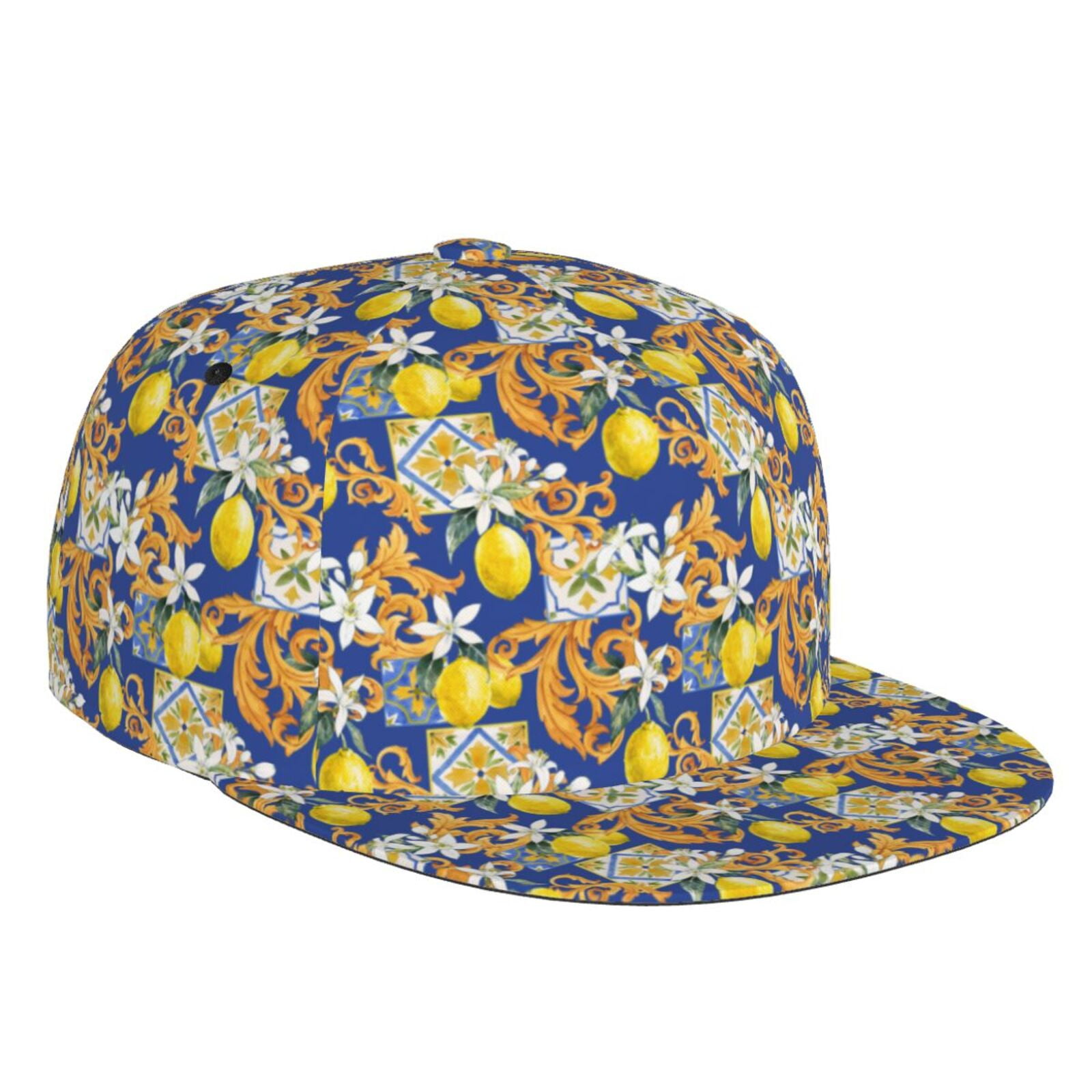 Snapback Hats for Men - Sicilian Style Flat Bill Brim Hat for Men ...