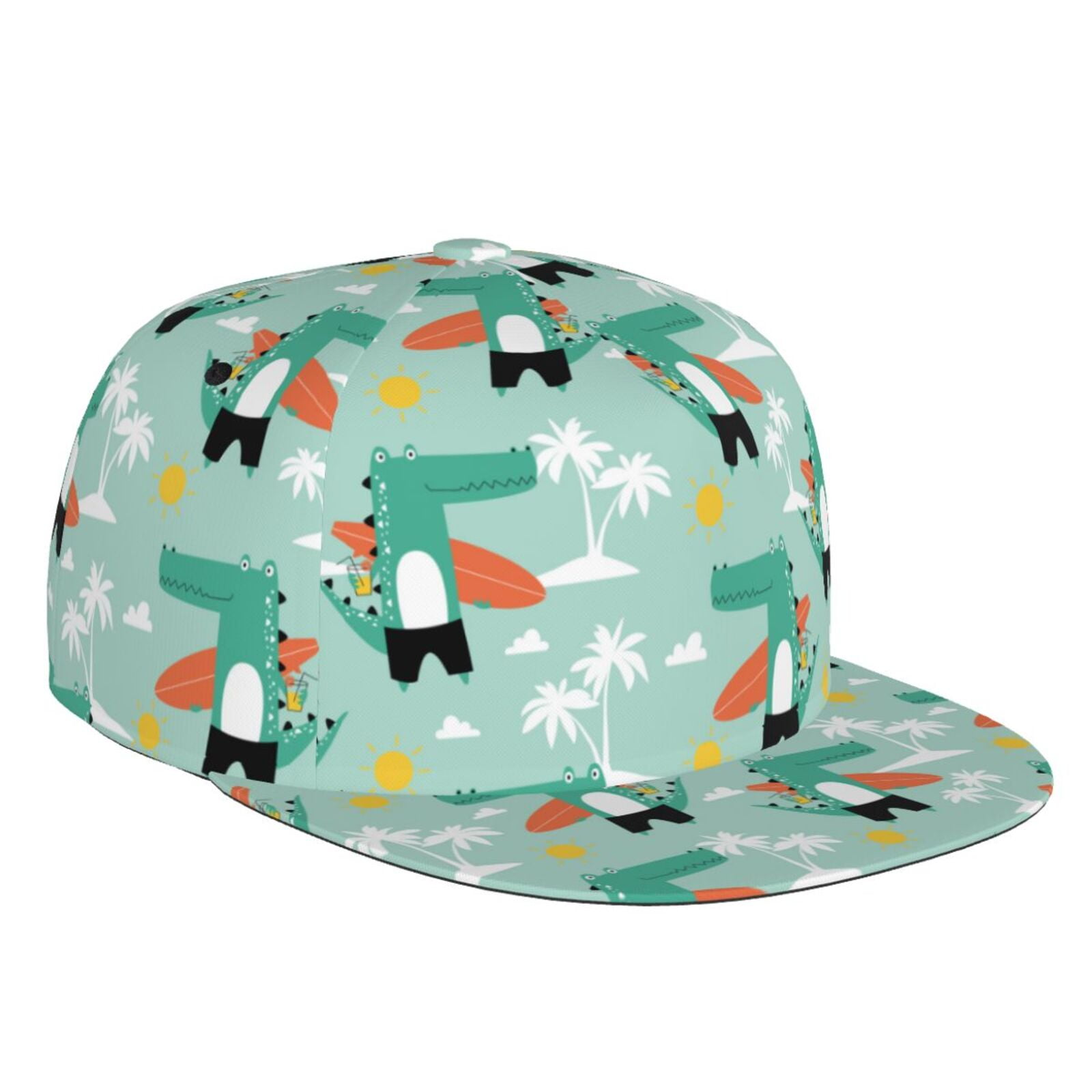 Snapback Hats for Men cute crocodile pattern Flat Liberia Ubuy