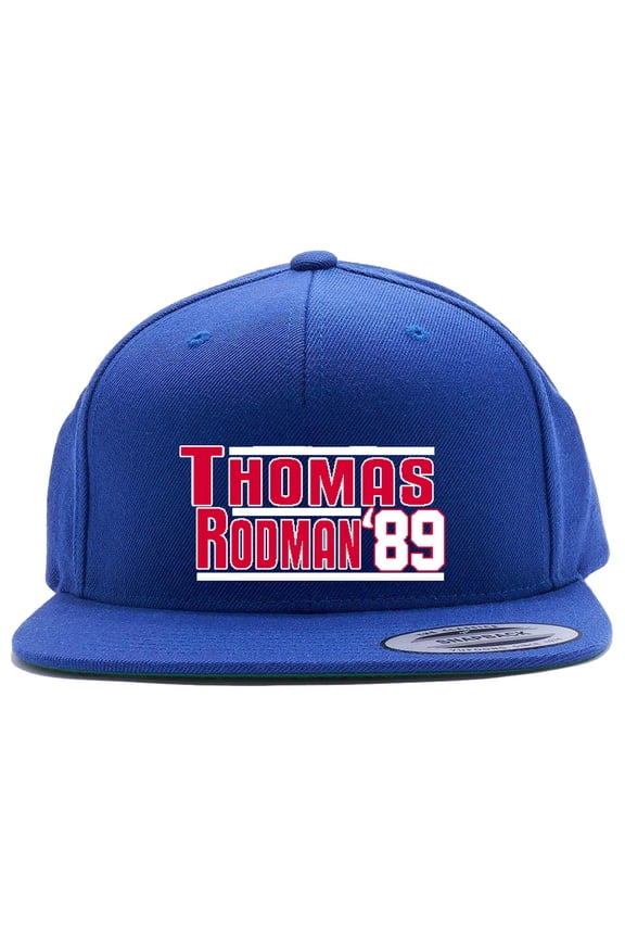 Snapback Isiah Thomas Dennis Rodman Pistons 1989 Hat
