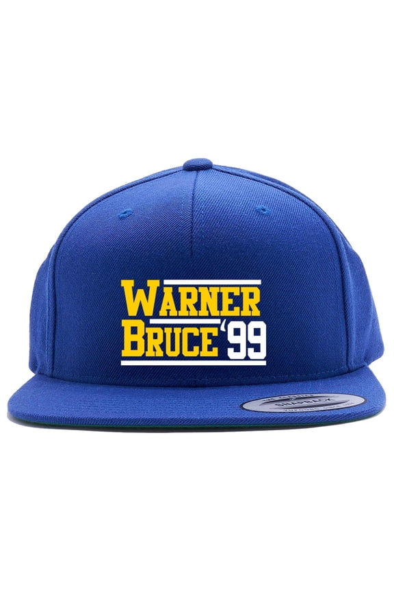 Snapback Rams Kurt Warner Isaac Bruce 99 Hat