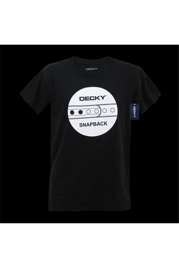 Snapback Tee - Black - Large