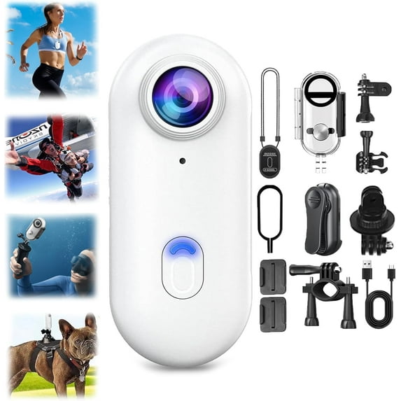 Snapcam Go - Compact 4k Hands-Free POV Camera, 120° Ultra-Wide Snap Cam Camera-Lightweight Design,One Click, Capture Life,Hands-Free Anytime,Bring Endless Possibilities to Creation