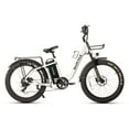 thumbnail image 1 of Snapcycle Pegausus Electric Bike for Adults, 750W Peak Motor, 28MPH with 26" x 4.0 Fat Tire Step-Thru Ebike, 48V 15AH Removable Battery, White, 1 of 11