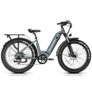 Snapcycle R1 ST Electric Bike for Adults with 48V 14Ah Samsung Removable Battery,1000W Peak Motor,28MPH,Step-Thru,UL,Gray