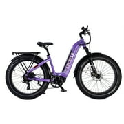 Snapcycle R1 ST Pro Electric Bike for Adults with 48V 20Ah Samsung Removable Battery,1000W Peak Motor,28MPH,Step-Thru,UL,Purple