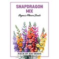 Snapdragon Mix Flowers (200 Seeds) Organic NonGMO Allnatural