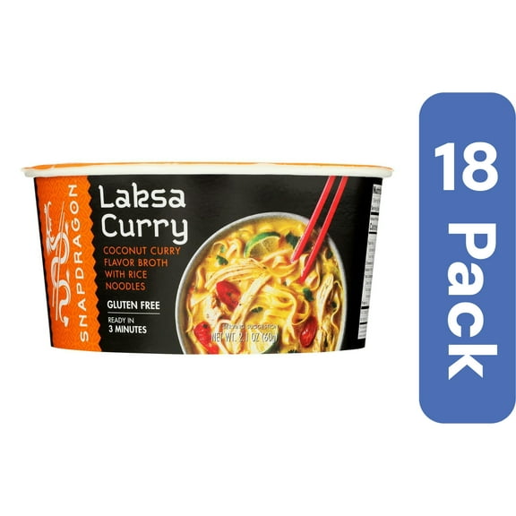 Snapdragon Soup Bowl Singapore Curry Rice 2.1 oz (Pack Of 18)