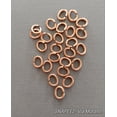 thumbnail image 1 of Snapeez II ULTRAPLATE 24 kt. Pure Antique Copper Plate Oval Ring Hard Open Jump Ring 8x6mm Heavy Gauge (Pk 25) Jump Rings. The Ultra Secure No Solder Jump Ring. Made in USA., 1 of 4