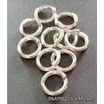 thumbnail image 1 of Snapeez II ULTRAPLATE 99.9% Pure Silver Plate Ring Hard Open Jump Ring 12mm Heavy Gauge (Pk 10) Jump Rings. The Ultra Secure No Solder Jump Ring. Made in USA., 1 of 3