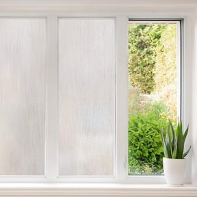 Snapguard Solutions Privacy Frosted - Silver Mist Glass Window Film (Static Cling, Non-Adhesive)
