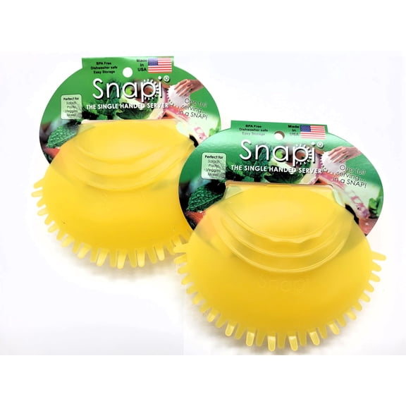 Snapi The Single Handed Salad Server, Mango, Rubber, Pack of 2