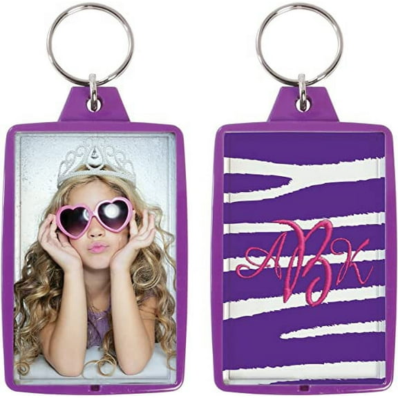 Snapins 1.75" x 2.75" Purple Photo Keychains - Pack of 144