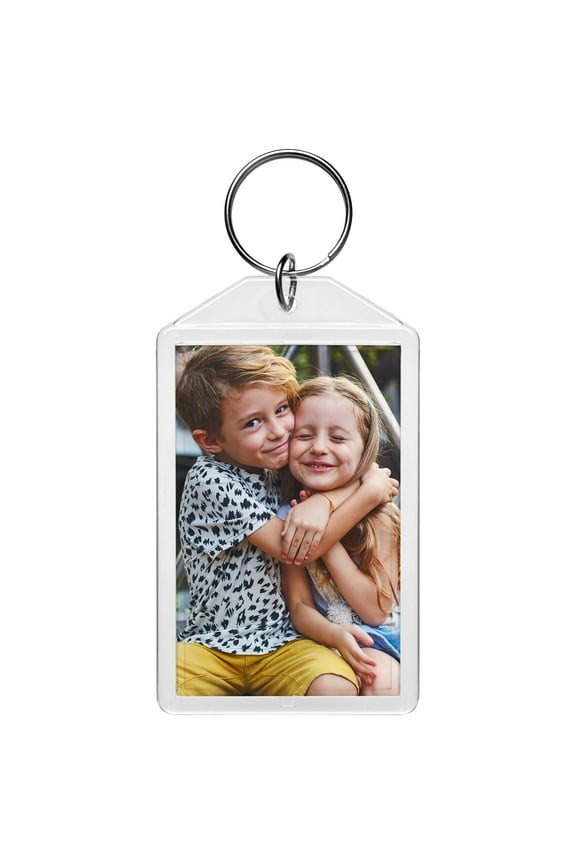 Acrylic 1.75x2.75 Clear Photo Keychains - Pack of 100