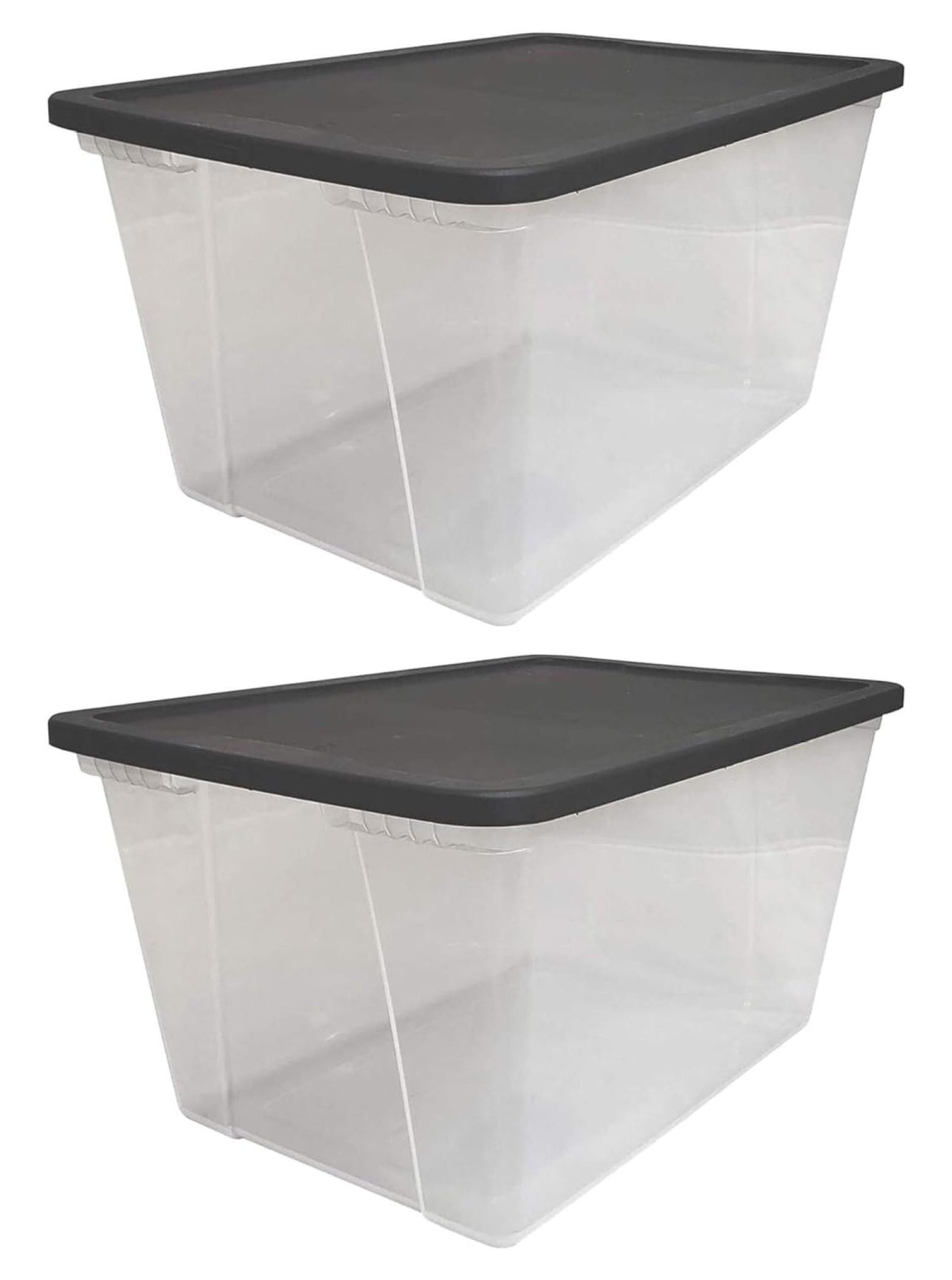 Snaplock 56Quart Plastic Multipurpose Stackable Storage Container Bins