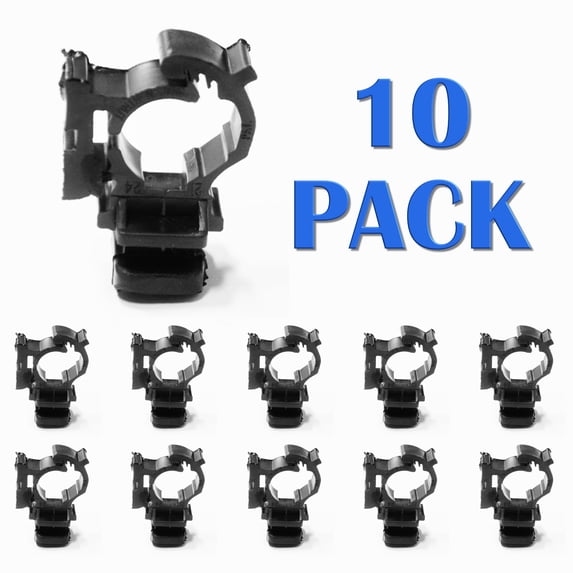 SnapnStrut 21-24P One-Piece Black Nylon Strut Mounted Pipe Hanger for ½”-3/4”-Pipes, Cables & Conduit 10 Pack, American Made.