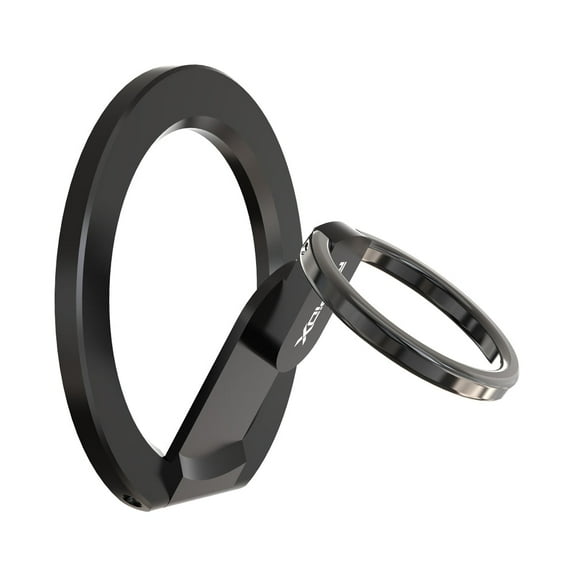 Snapo 2-in-1 MagSafe Magnetic Phone Ring & Stand, Holder with Adjustable Kickstand - Black